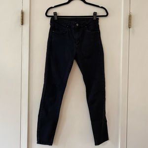 Black Topshop moto skinny jeans